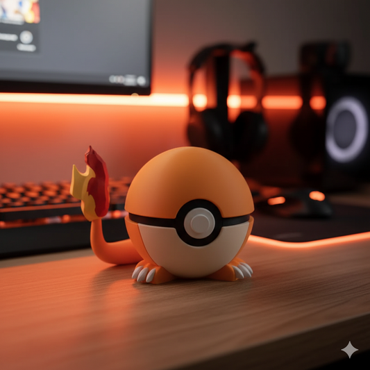 Pokébola Charmander - Edición Flama (Fanart Pokémon)