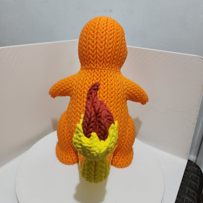 Charmander estilo Crochet Figura 3D