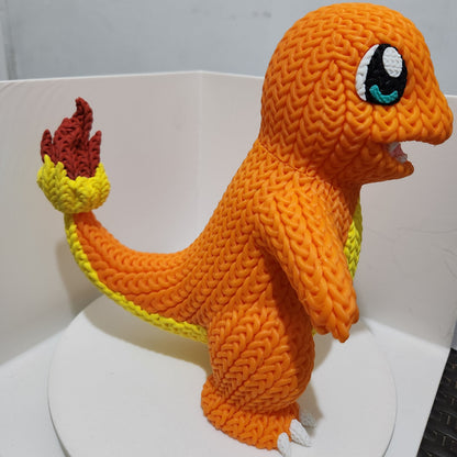 Charmander estilo Crochet Figura 3D
