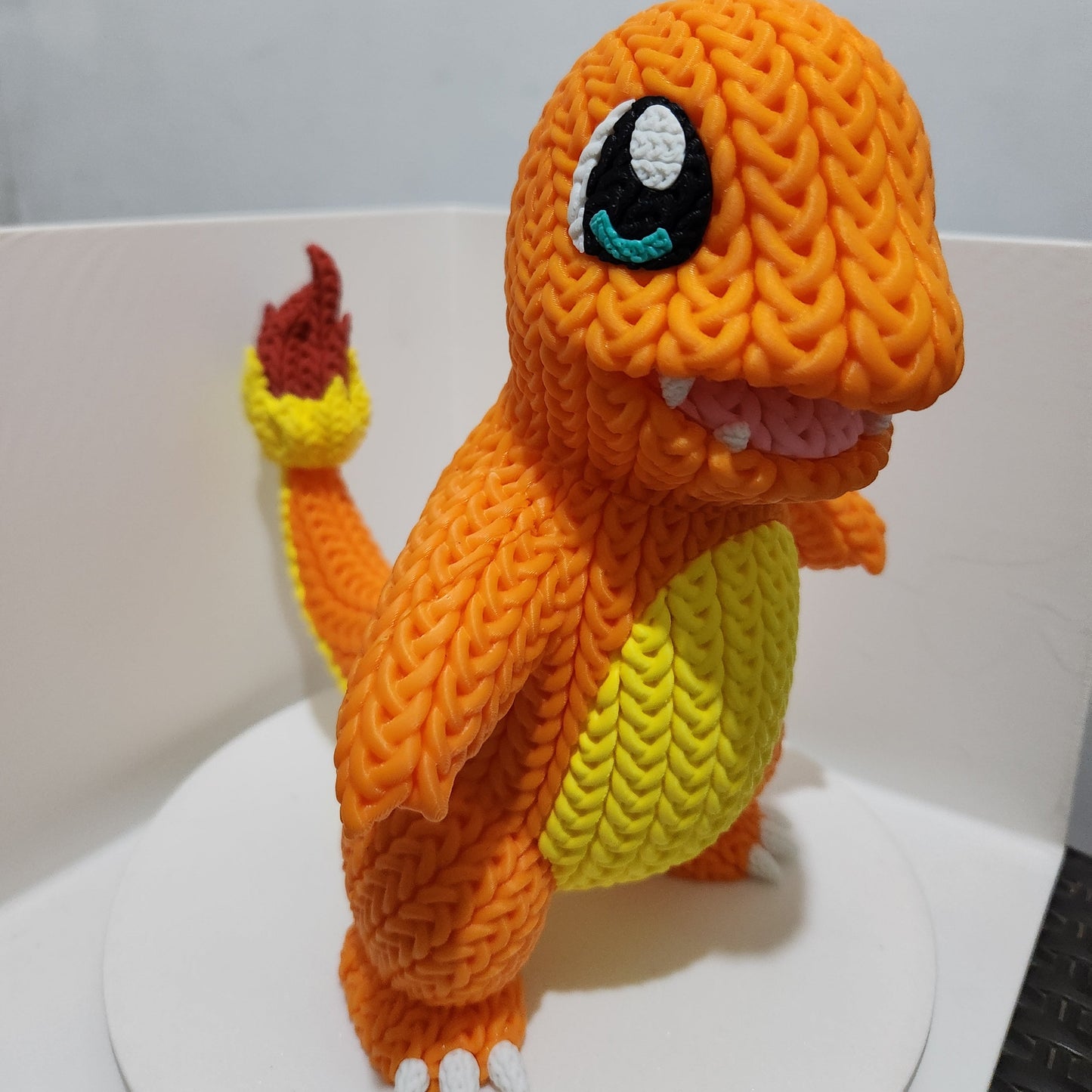 Charmander estilo Crochet Figura 3D