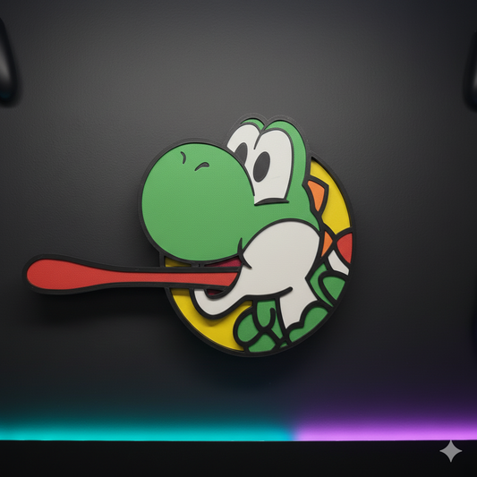 Mural Yoshi Clásico (Fanart Super Mario)