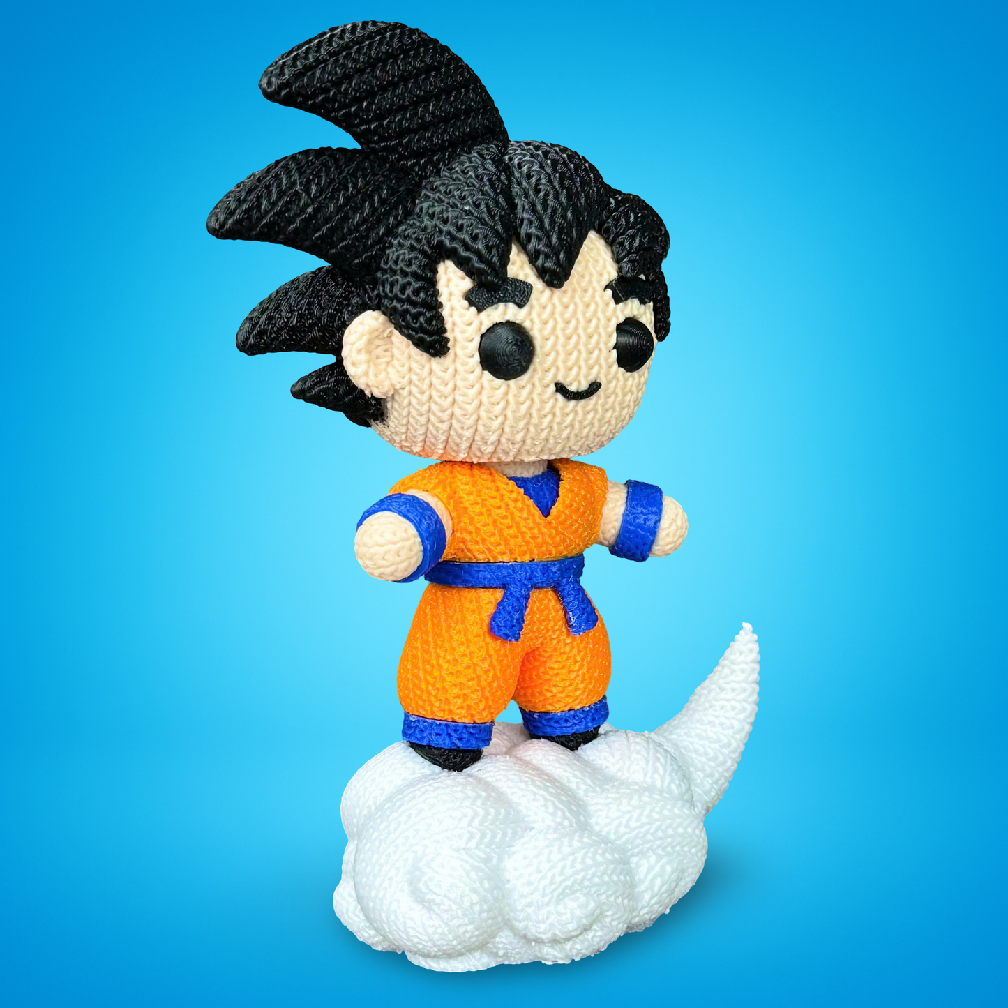 Goku en Nube Voladora (Fanart Dragon Ball)