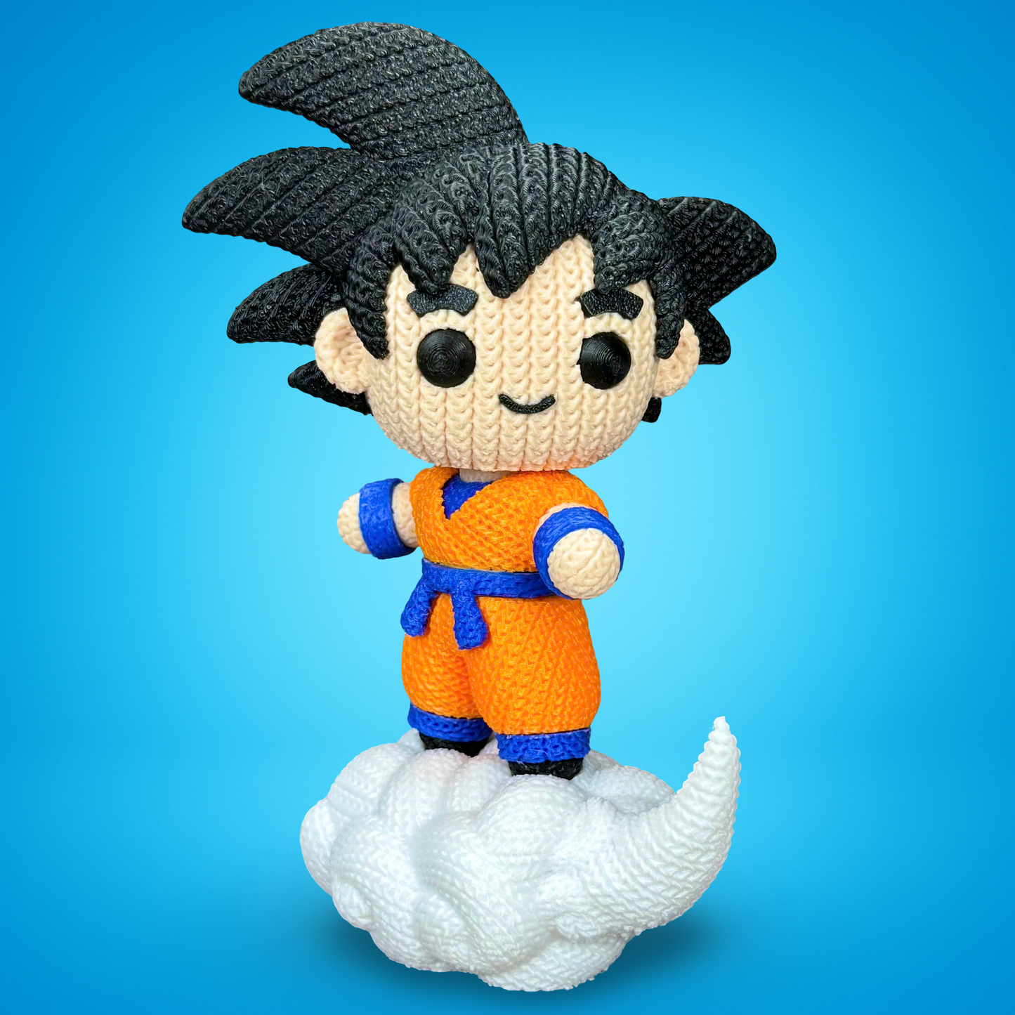 Goku en Nube Voladora (Fanart Dragon Ball)