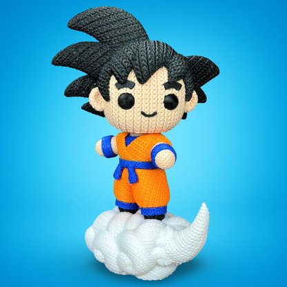 Goku en Nube Voladora (Fanart Dragon Ball)